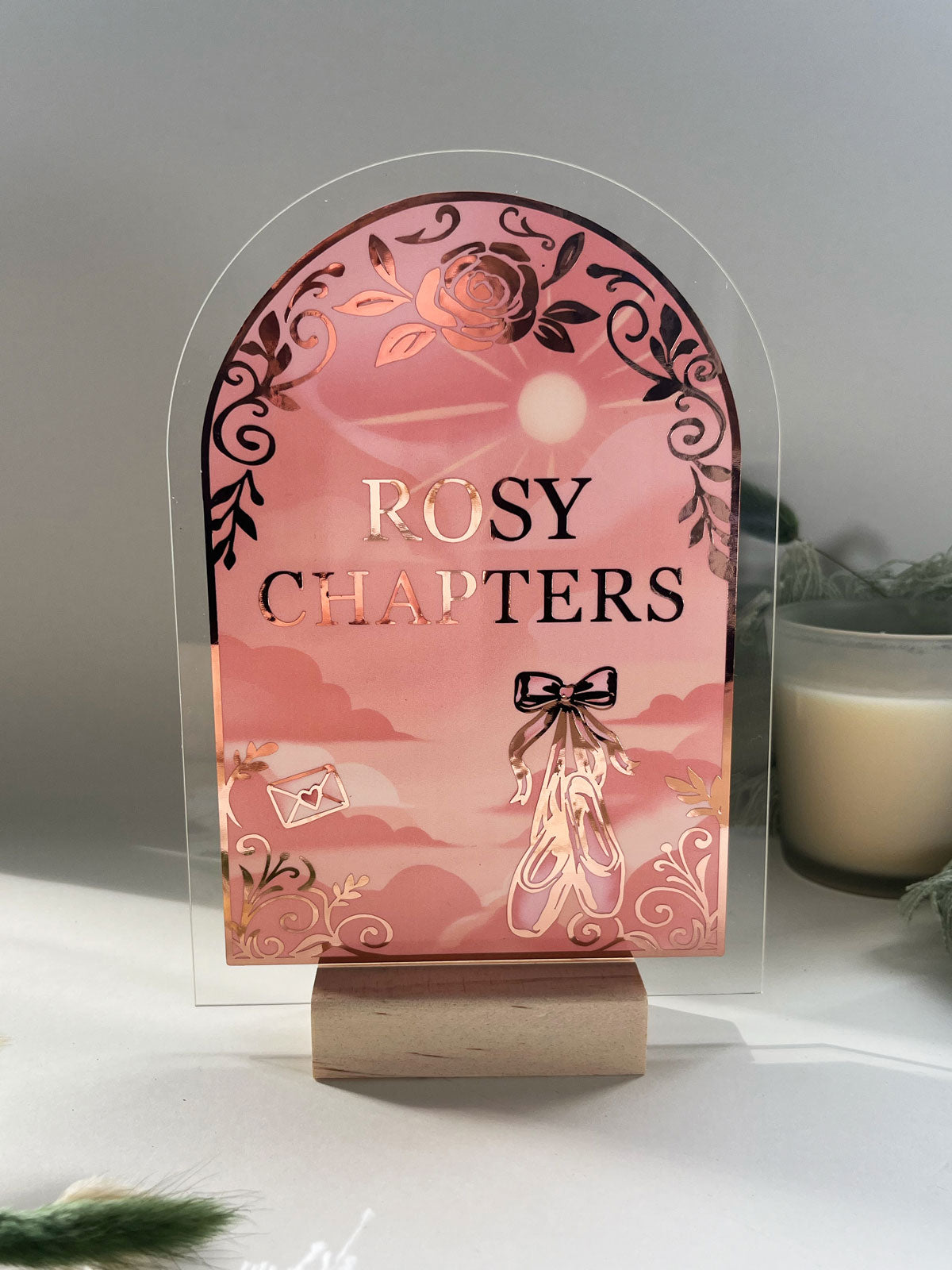 "Rosy Chapters" – Deko Aufsteller