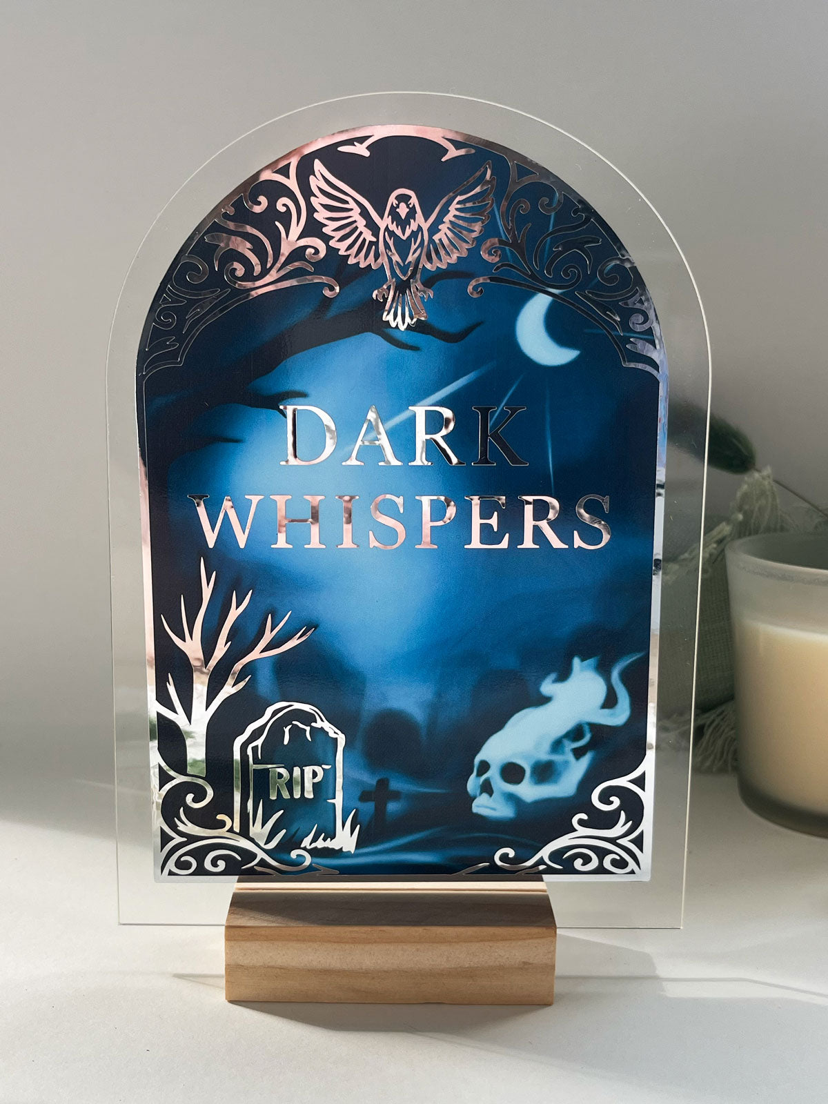 "Dark Whispers" – Deko Aufsteller