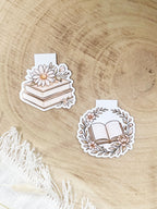 "Rosy Chapters" – Magnet Lesezeichen-Set