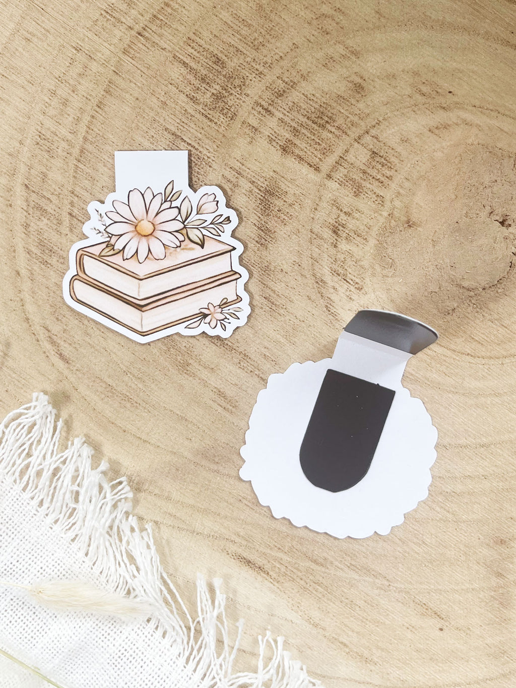 "Rosy Chapters" – Magnet Lesezeichen-Set