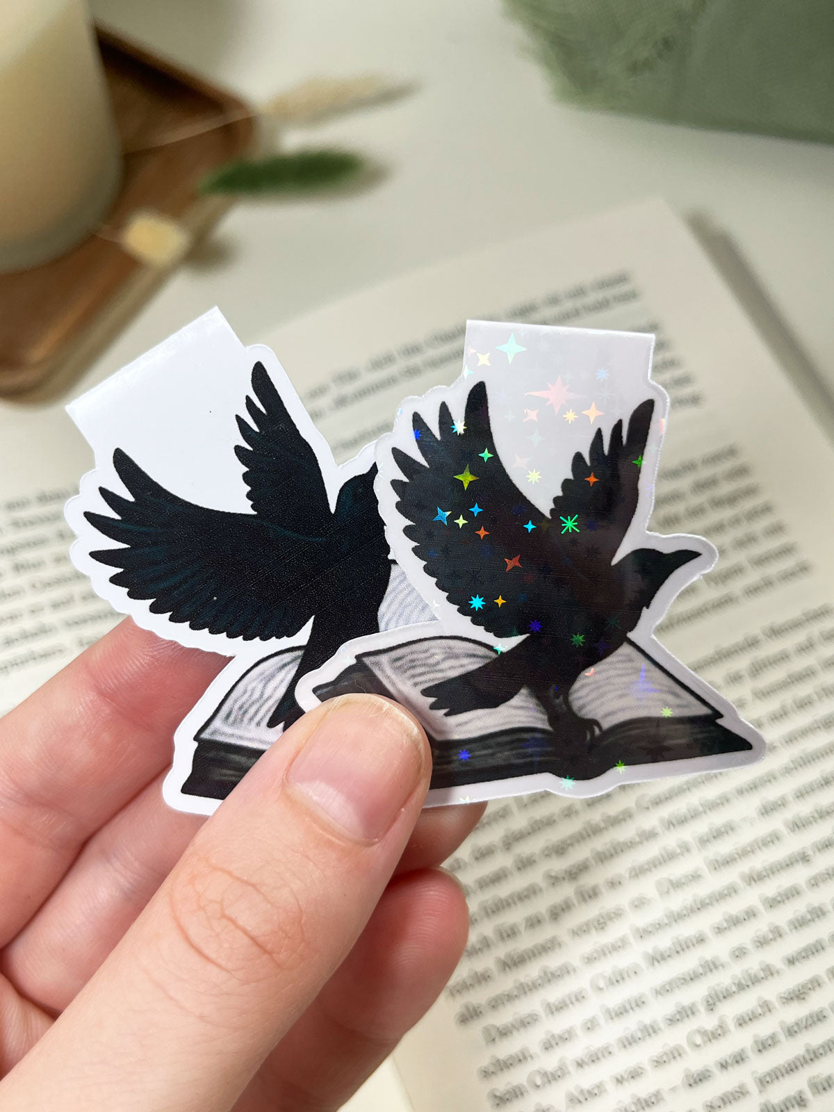 "Dark Whispers" – Magnet Lesezeichen-Set