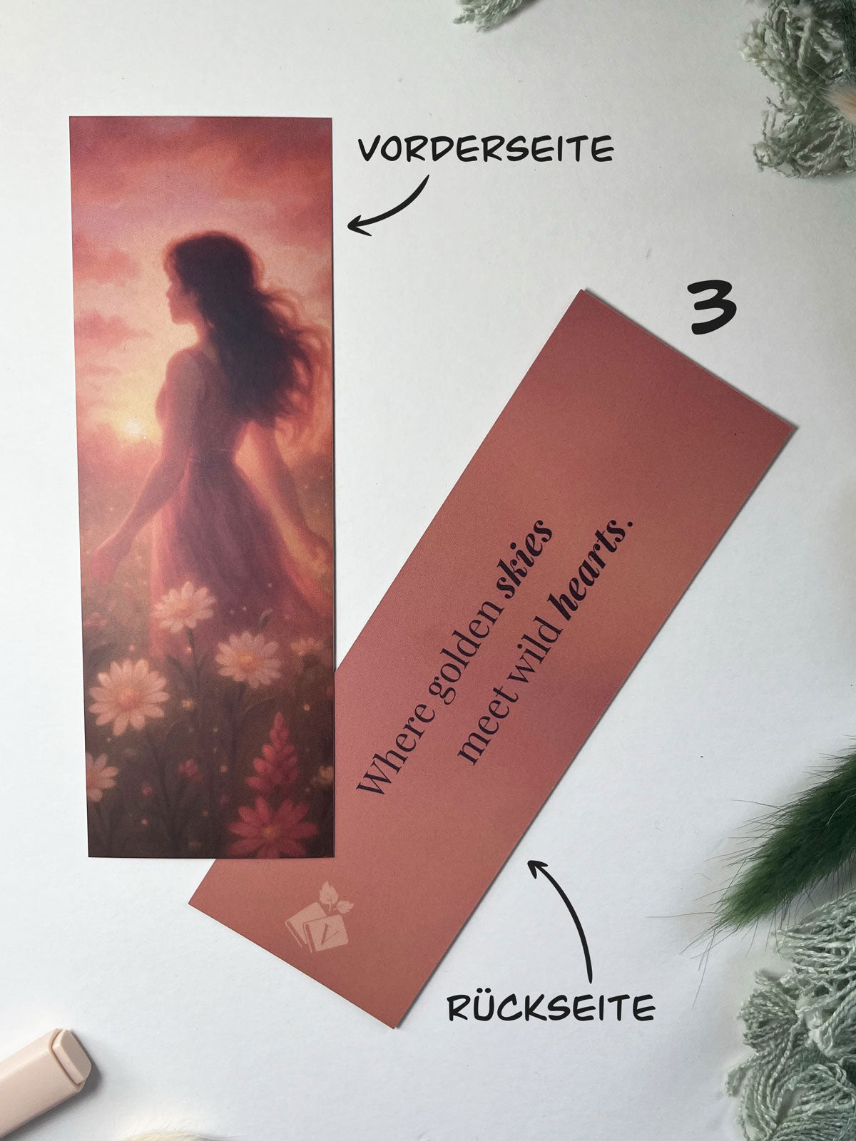 "Rosy Chapters" – Lesezeichen