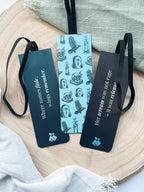 "Dark Whispers" – Gummiband-Lesezeichen