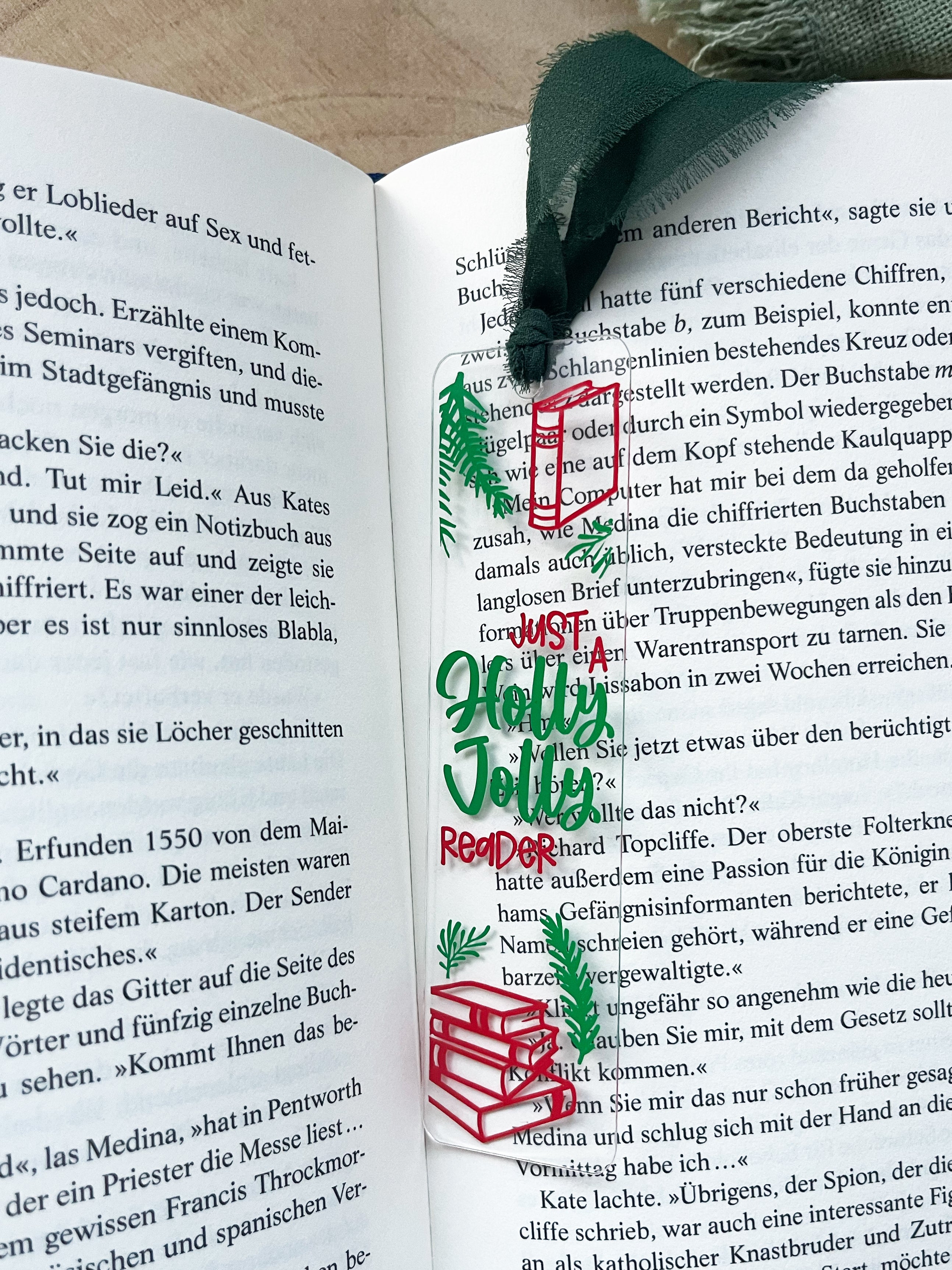 "Christmas Tales" – Acryl Lesezeichen