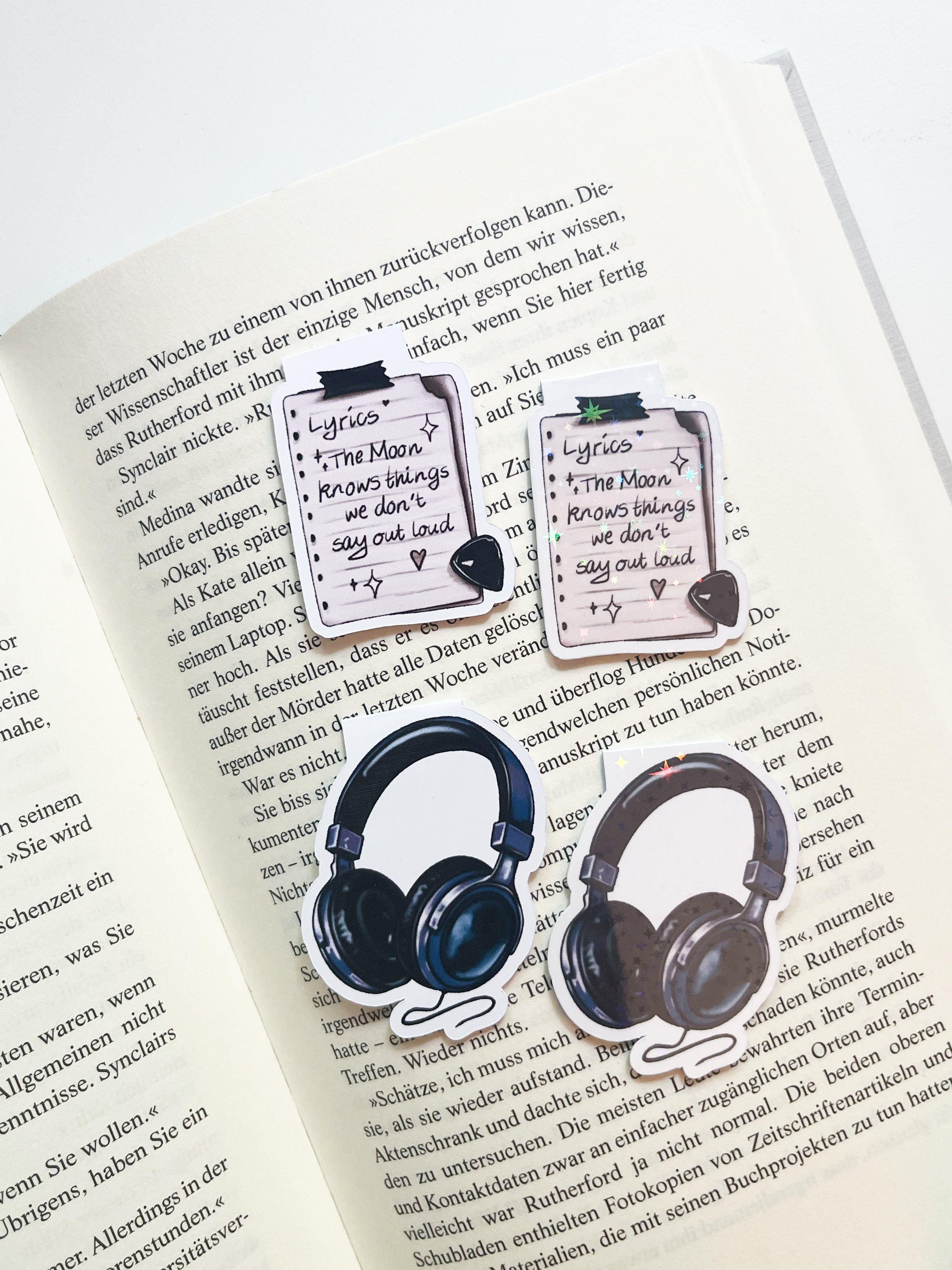 "Midnight Melodies" – Magnet Lesezeichen-Set