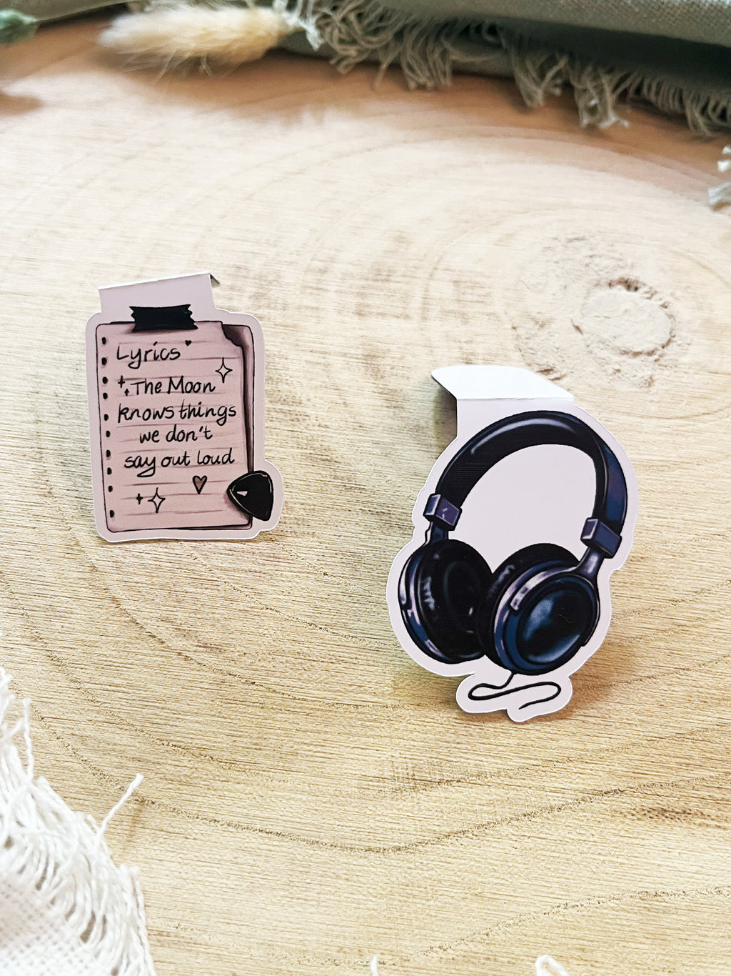 "Midnight Melodies" – Magnet Lesezeichen-Set