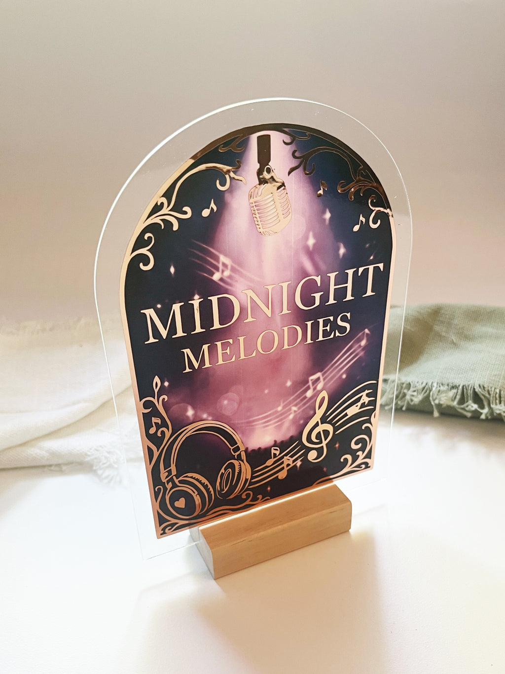 "Midnight Melodies" – Deko Aufsteller