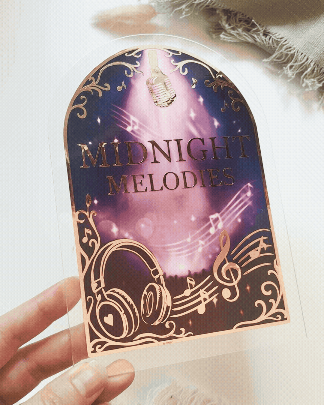 "Midnight Melodies" – Deko Aufsteller