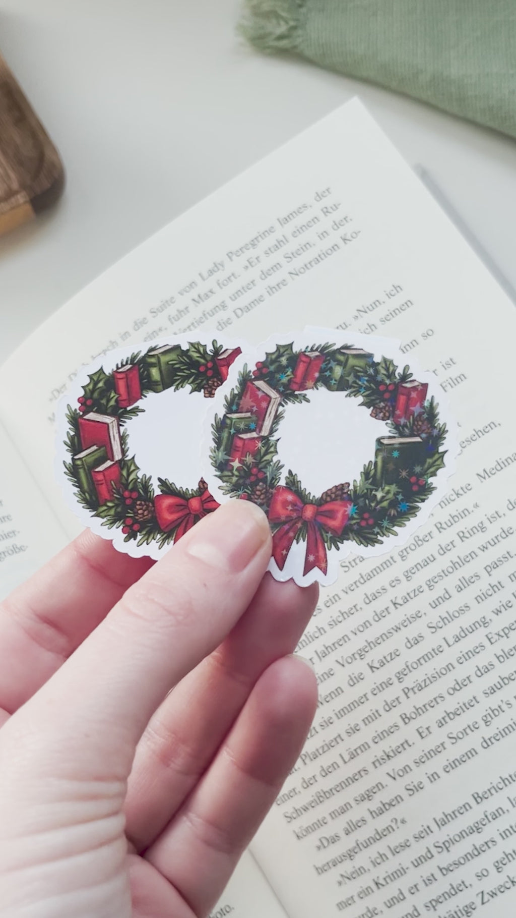 "Christmas Tales" – Magnet Lesezeichen-Set